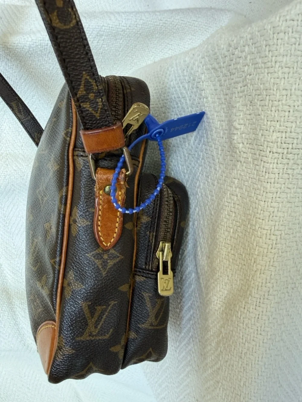 Louis Vuitton Monogram Canvas Messenger Bag in Brown and Tan